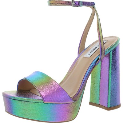 Женские босоножки на серебряном каблуке Steve Madden 7 среднего размера (B,M) BHFO 1982