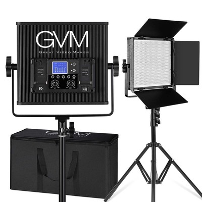 GVM 896S Комплект двухцветной мягкой светодиодной панели мощностью 50 Вт с 2 лампами #GVM-896S-2L