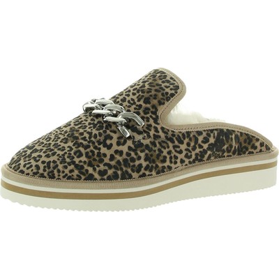 

Женские кожаные туфли без задника Dolce Vita Haiden 6 Medium (B,M) BHFO 0769, Tan/black dusted leopard suede, Haiden