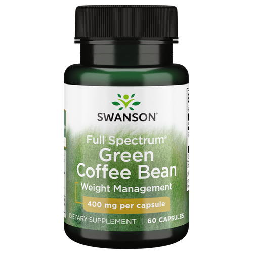 Swanson Full Spectrum Green Coffee Bean 400 мг 60 капсул