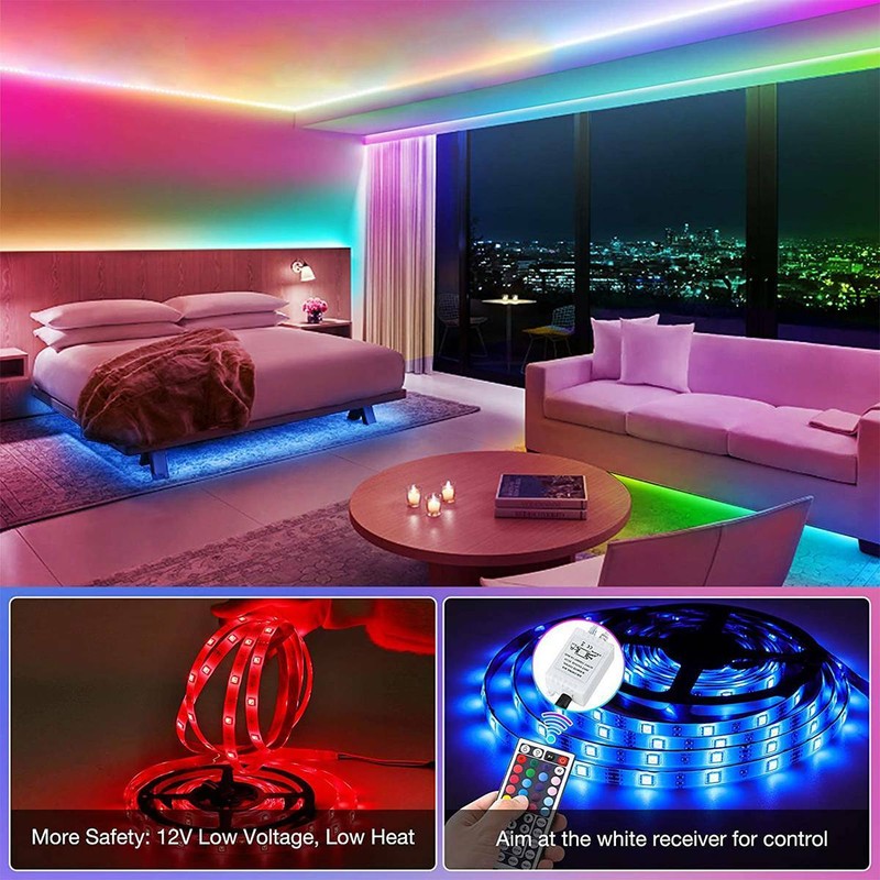 5050 LED Stripe Streifen RGB Leiste COB Lichtband Wasserdicht Lichterkette 1-30m