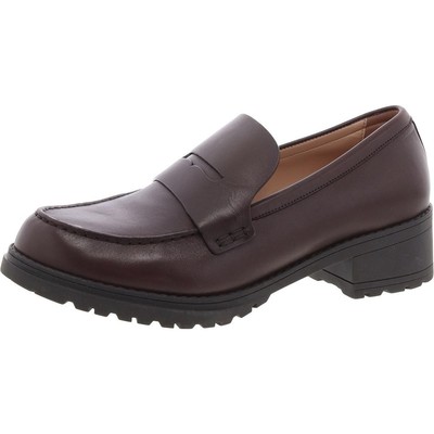 Cole Haan Womens Camea Brown Leather Loafers Shoes 10 Medium (B,M) BHFO 1863