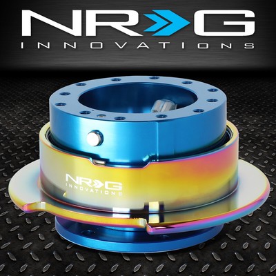 АЛЮМИНИЕВОЕ БЫСТРОРАЗЪЕМНОЕ КОЛЬЦО НА РУЛЕВОМ КОЛЕСЕ NRG С 6 БОЛТАМИ GEN 2.5 BLUE/NEO CHROME RING