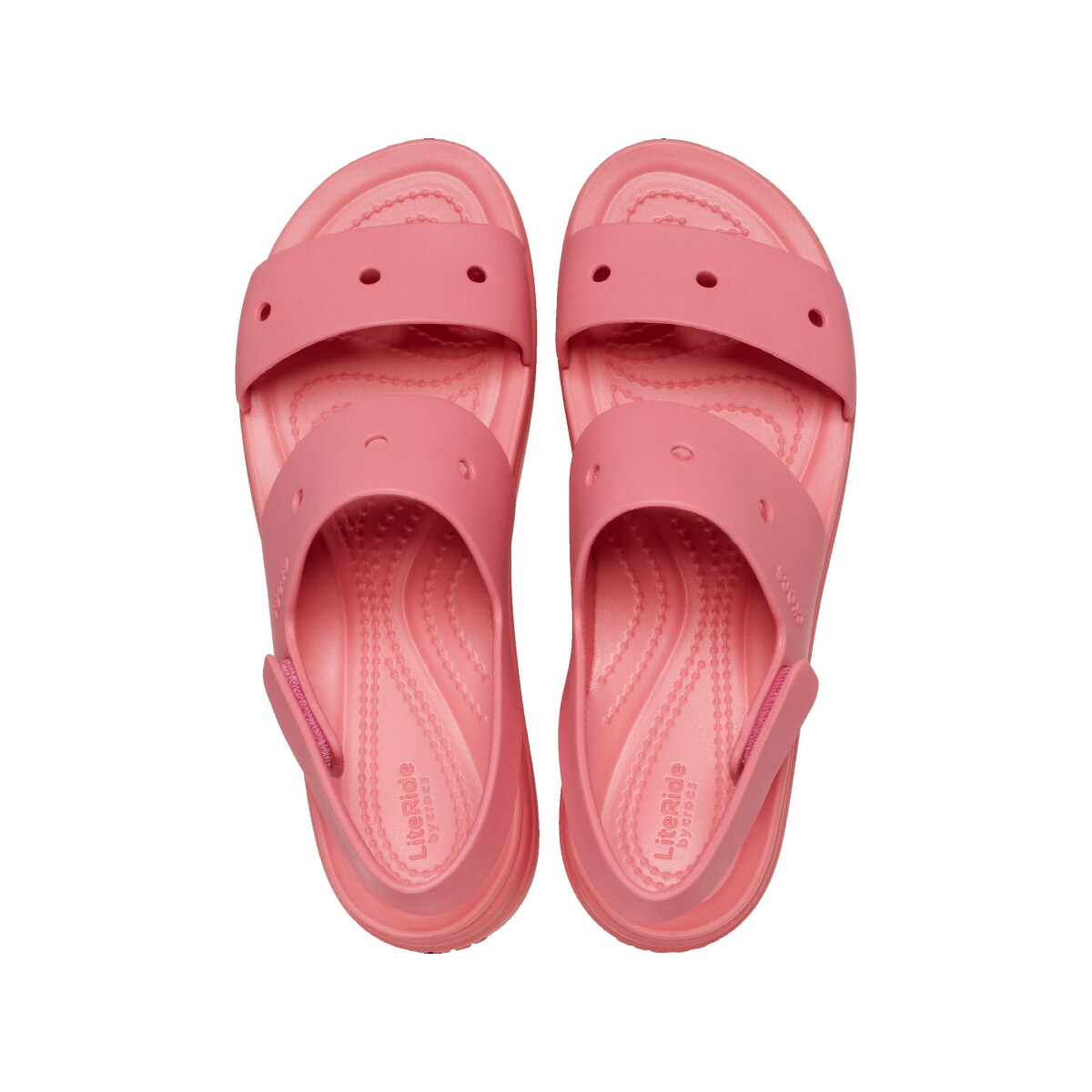 New Womens CROCS BROOKLYN 4U WEDGE SANDAL HOT BLUSH 210676