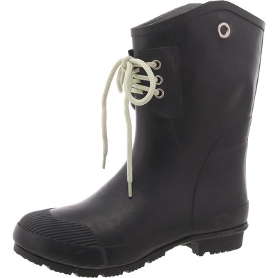 Nomad Womens Black Waterproof Mid-Calf Rain Boots Shoes 9 Medium (B,M) BHFO 2707