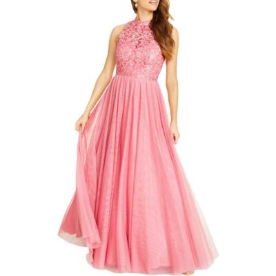 

Женское розовое кружевное длинное вечернее платье City Studio Juniors  BHFO 6966, Rose