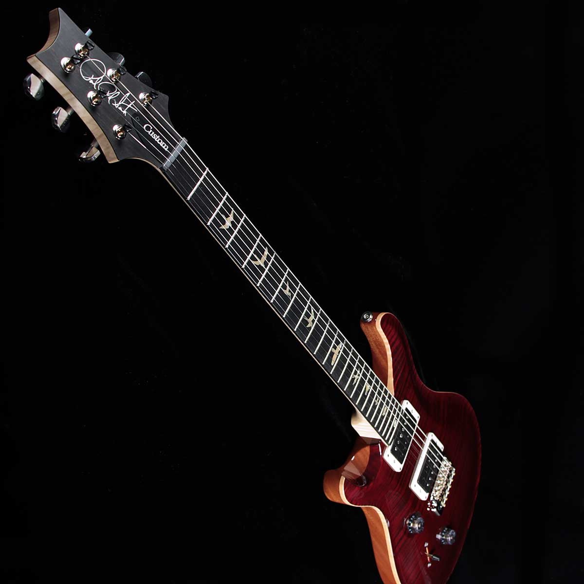 Lefty PRS Custom 24 2017 red tiger maple neck ebony board 10 top  Lefthanded LH