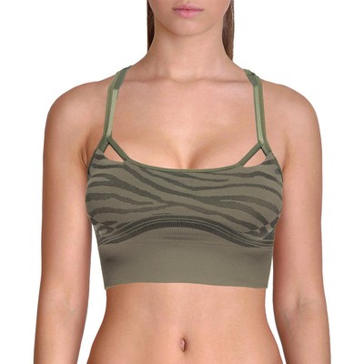 

Adidas Womens Green Racerback Fitness Running Sports Bra Athletic  BHFO 8031, Khaki