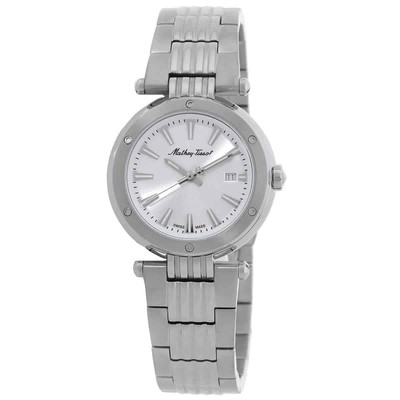 Женские часы Mathey-Tissot Neptune с кварцевым серебряным циферблатом D912AI