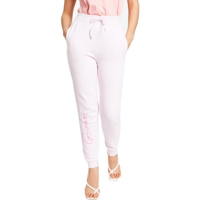 

Женские узкие спортивные штаны Guess Dottie Pink Active с ребристой отделкой  BHFO 1419, Glacial lilac