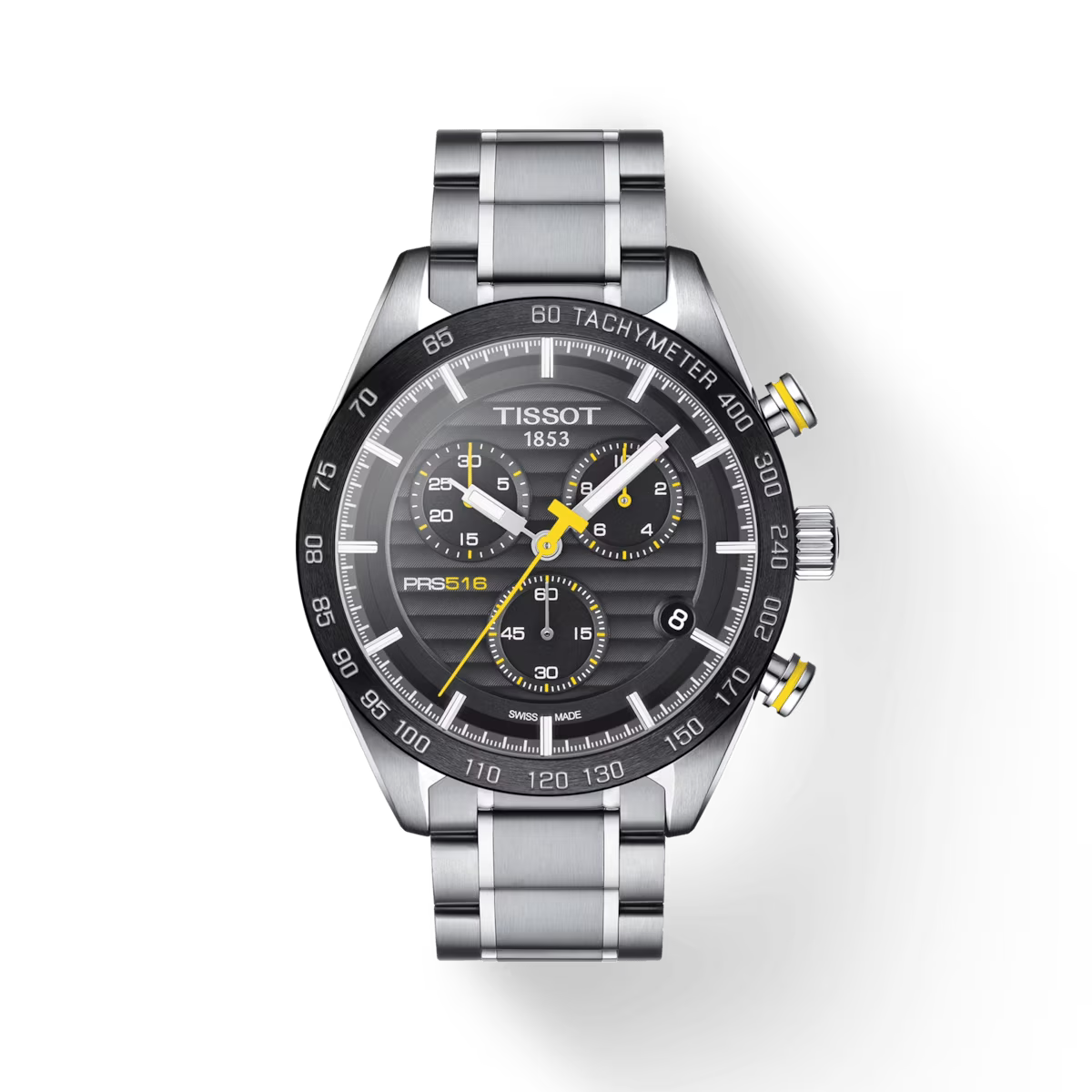 Pre-owned Tissot T-sport Prs516 Chronograph Men's Black 42mm Watch T1004171105100