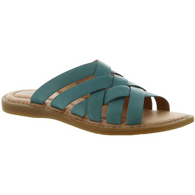 

Женские кожаные шлепанцы Born Women Isle Blue, размер 10, средний (B,M) BHFO 6920, Turquoise/lagoon, Isle