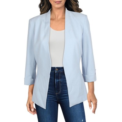 

Calvin Klein Womens Blue Woven Blazer Jacket Petites  BHFO 8405, Синий