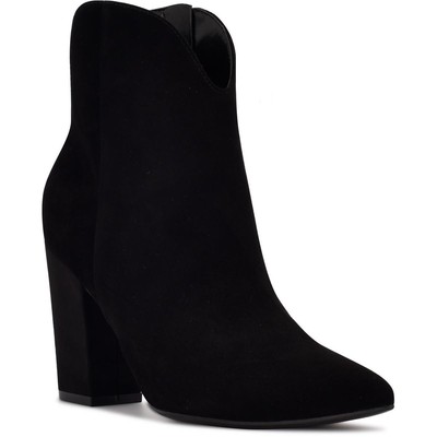 Женские ботильоны Ghost из черной замши Nine West Womens 9.5 Medium (B,M) BHFO 4854