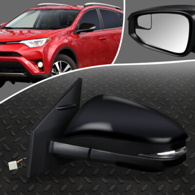 ДЛЯ 16-18 TOYOTA RAV4 OE STYLE С ЭЛЕКТРОПРИВОДОМ И ОБОГРЕВОМ ЛЕВОГО БОКОВОГО ЗЕРКАЛА ЗАДНЕГО ВИДА СО СТОРОНЫ ВОДИТЕЛЯ
