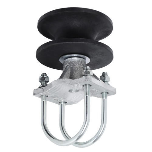 (4-Pack) 4" Round Post x 2 1/2" Round Gate Premium Nylon Cantilever Gate Roller