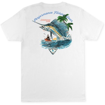 

Мужская белая футболка с круглым вырезом и графическим рисунком Columbia Sportswear  BHFO 6142, Белый, 3CPFG1528