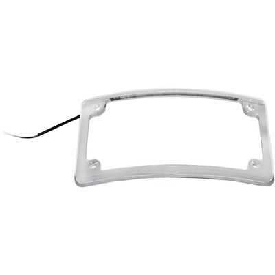 Custom Dynamics LPF-RAD-C-LP Radius LED License Plate Frame - Chrome