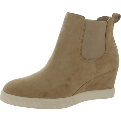 Lauren Ralph Lauren Womens Beige Ankle Boots Shoes 7.5 Medium (B,M) BHFO 5216