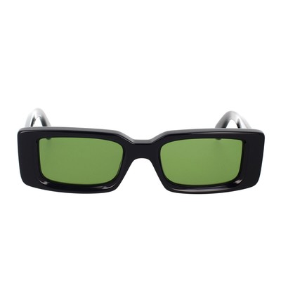 Pre-owned Off-white Oeri127s24pla0011055 Arthur Black Sunglasses In Green