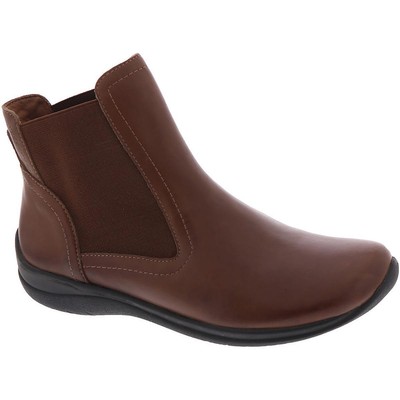 David Tate Womens Space Brown Leather Booties Shoes 10 Medium (B,M) BHFO 8293