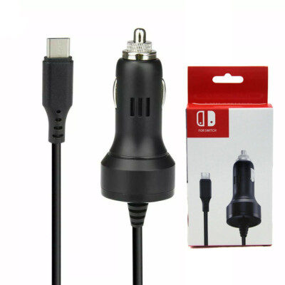 Car Charger 5V 2.4A USB Type-C Fast Charging Power Adapter For Nintendo Switch