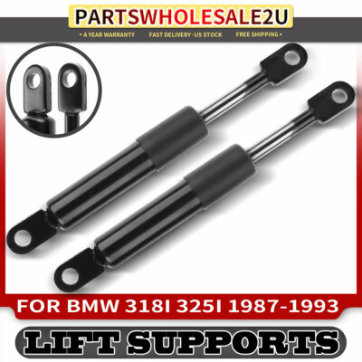2x Top Cover Lift Supports Shock Spring Struts for BMW E30 318i 325i 51251932333