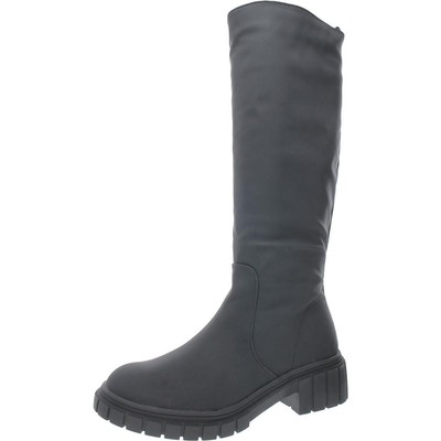 Ботинки Aqua College Womens Paz Black Tall Rain Boots 8.5 Medium (B,M) BHFO 1523