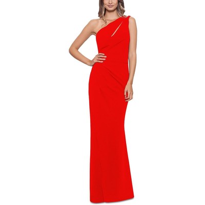 Женское красное вечернее платье с вырезом из жоржета Betsy & Adam, 14 BHFO 6809