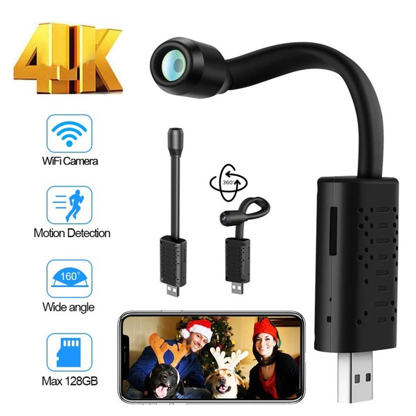 HD 1080P Wireless WiFi CCTV Mini Camera Home Security USB Cam Motion Detection _ - Image 3
