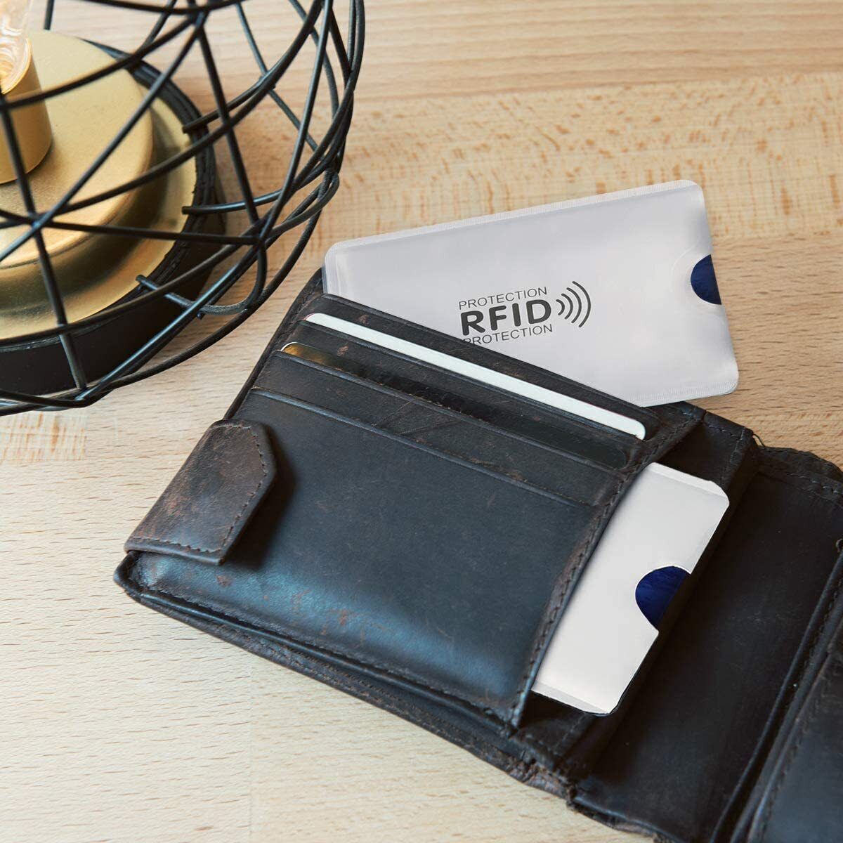 10PCS Anti RFID Blocking Card Sleeve-Secure Credit/Debit Card Holder ID Wallet
