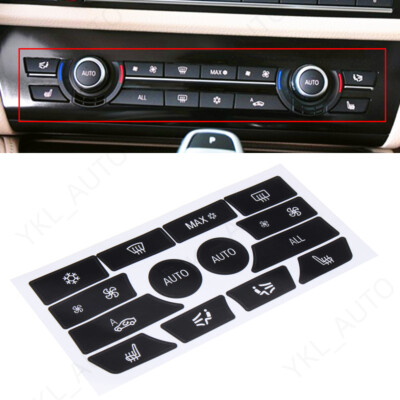 AC Climate Control Button Repair Decals Stickers Fit For BMW 5 6 7 F10 F01 F12