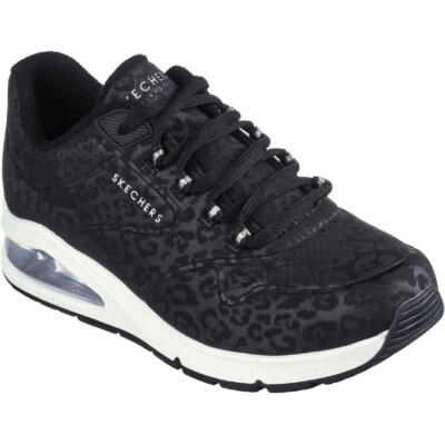 

Женские кроссовки Skechers UNO 2-In-Kat-Neato черные для спорта и тренировок BHFO 0298, Black/leopard