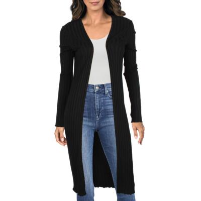 

Simon Miller Womens Black Open Front Long Cardigan Sweater Jacket  BHFO 5407, Черный