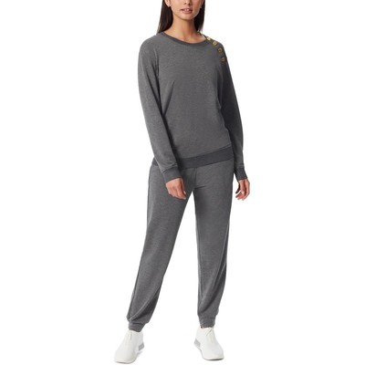 

Женский вязаный пуловер на пуговицах Anne Klein Sport Athletic BHFO 9331, Charcoal heather
