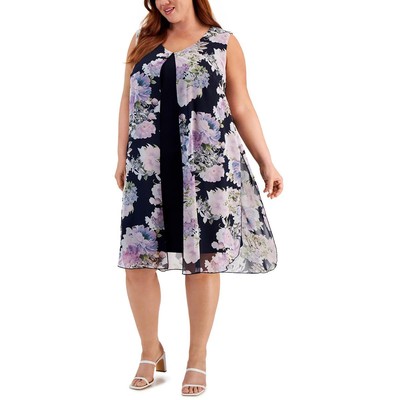 Женская одежда Connected Apparel темно-синего цвета длиной до колен для работы Plus 20W BHFO 2940