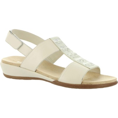 

Женские сандалии Easy Spirit из ореховой кожи с регулируемой плоской подошвой BHFO 2556, Hazel