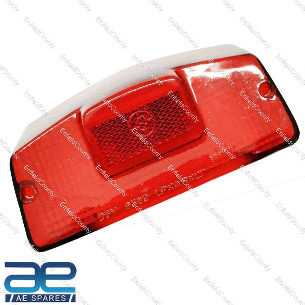REAR LIGHT TAIL LIGHT RED GLASS LENS - SIL ORIGINAL PRODUCT LAMBRETTA GP DL  