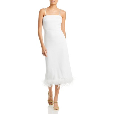Lucy Paris Womens Mareena White Back slit Cocktail and Party Dress S BHFO 7914