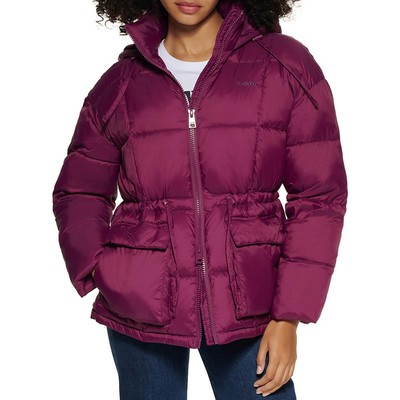

Женская фиолетовая стеганая куртка-пуховик с логотипом Levis  BHFO 2527, Deep purple