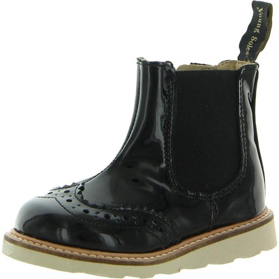 

Черные лакированные ботильоны на молнии для мальчиков Young Soles, обувь 20 BHFO 4628, Black patent, BHFO