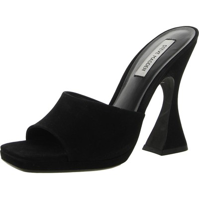 Женские босоножки Steve Madden Lipa Black Mule, размер 7,5, средний (B,M) BHFO 0398