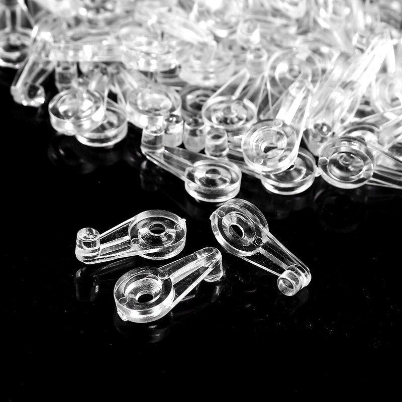 100 Plastic Glass Panel Retainer Clips Clear Mirror Holder Skid for