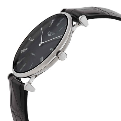 Pre-owned Longines La Grande Classique Automatic Black Dial Unisex Watch L4.908.4.51.2