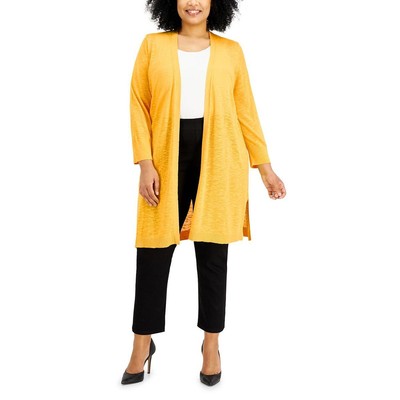 

Женский желтый вязаный легкий кардиган-свитер Kasper Plus  BHFO 9197, Dandelion