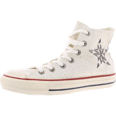 

Женские парусиновые высокие кеды Converse Stars - Bars с заклепками, Egret, Chuck Taylor All Star Star Hardware