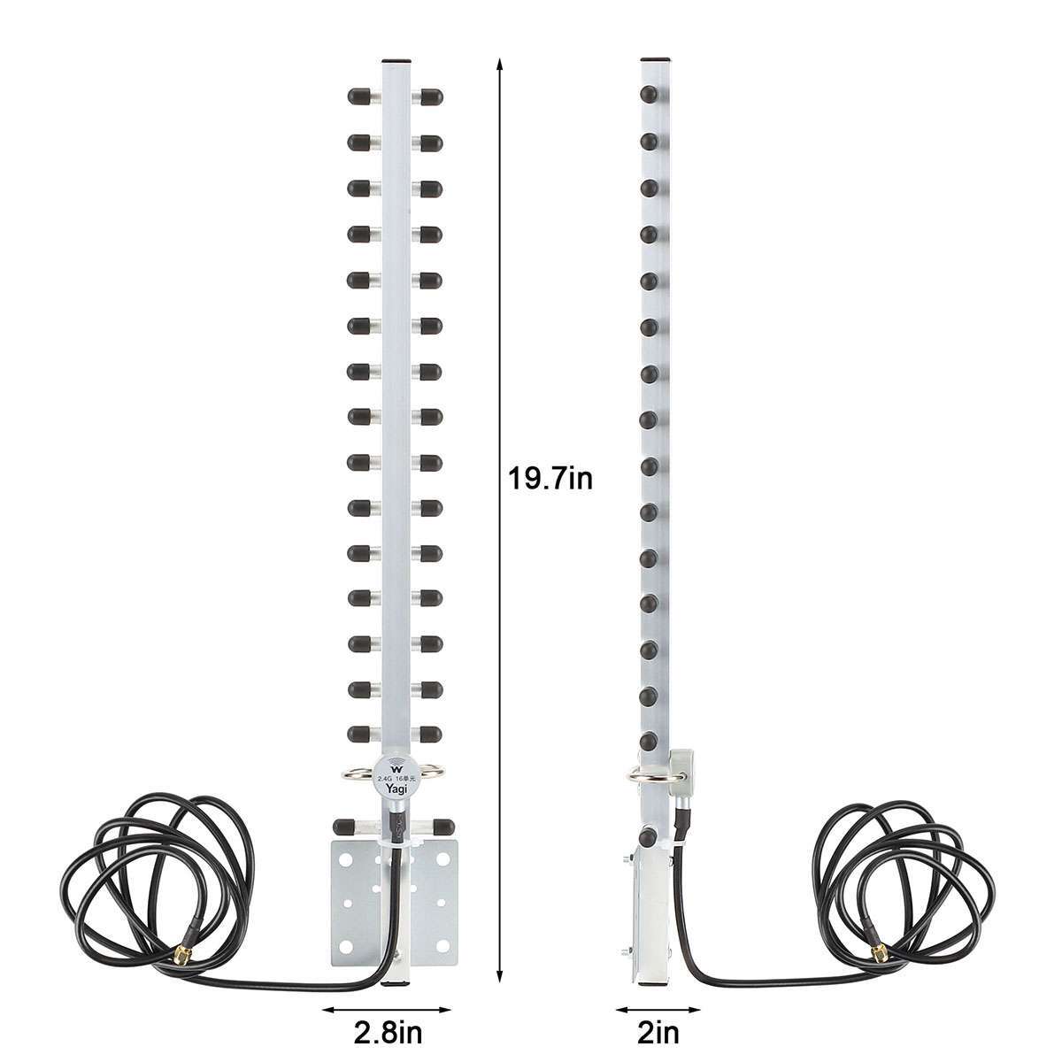 2.4G Yagi WiFi Antenna 25dBi Outdoor Directional Signal for Wireless Card Router