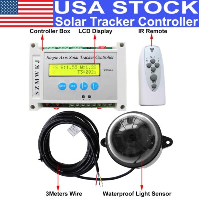 Single Axis Electronic Solar Tracker LCD Controller DIY 1KW Solar Cell Panel Kit