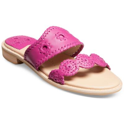 

Женские кожаные шлепанцы без шнуровки Jack Rogers Caroline BHFO 0257, Orchid, Caroline
