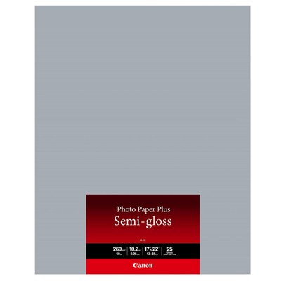 Canon SG-201 Semi-Gloss Photo Paper (17x22), 25 Sheets #1686B076